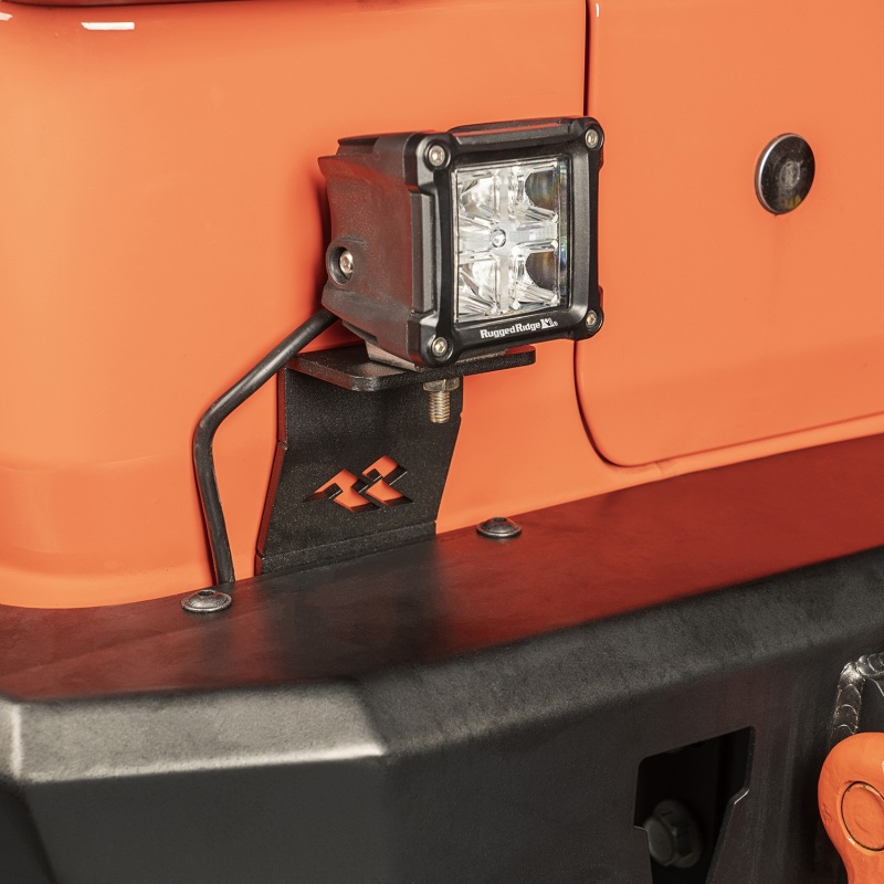 Jeep Wrangler Mounting Brackets - Rear - Rugged Ridge - LED Cube - `18-`22